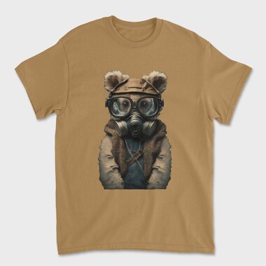 Gas Mask Teddy, Tricou Barbati (Unisex)