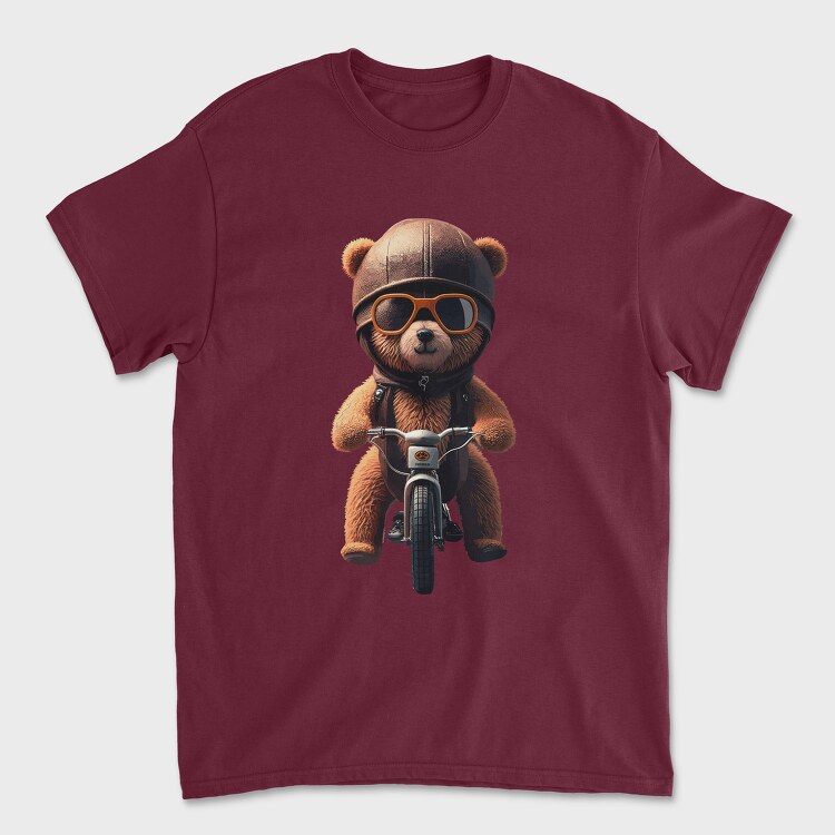 Teddy Bear Bike, Tricou Barbati (Unisex)