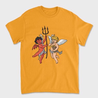 Tricou Barbati (Unisex), Demond Angel Smoking