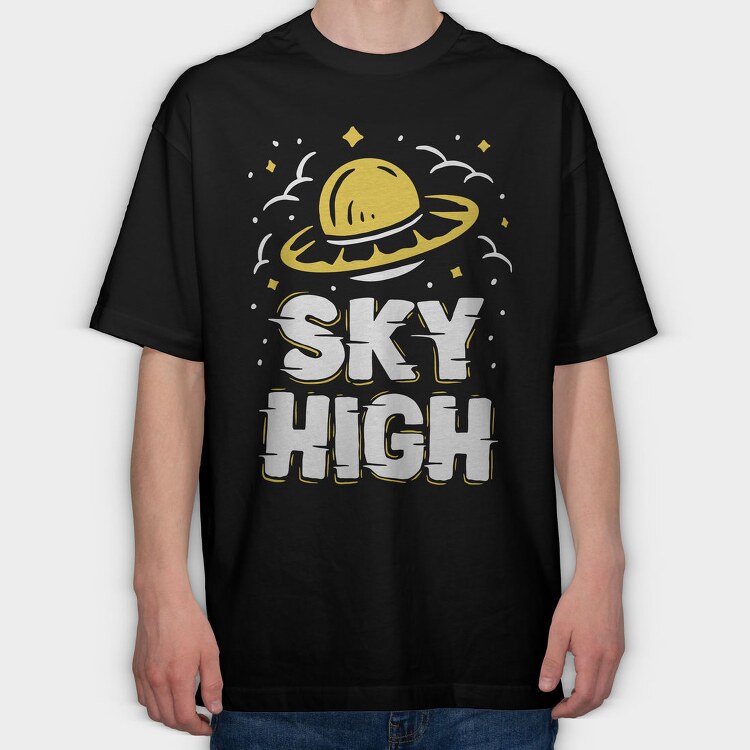 Sunny Smile Vibes, Tricou Oversize Barbati (Unisex)