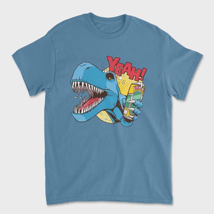 Drunk Dino Yeah, Tricou Barbati (Unisex)