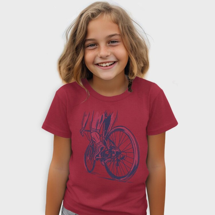 Muscular Cyclist, Tricou Copii