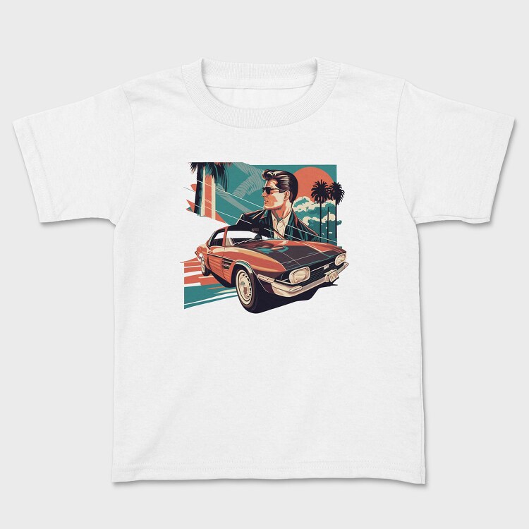 Auto Classic Luxury Landscape Palms, Tricou Copii