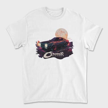 Circuit Chaser Iconic Japanese Car Vaporwave, Tricou Barbati (Unisex)