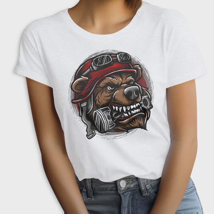 Bear Biker Roar, Tricou Femei