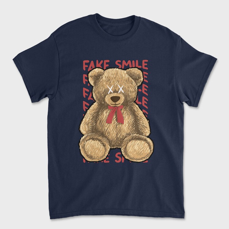 Fake Smile Bear, Tricou Barbati (Unisex)