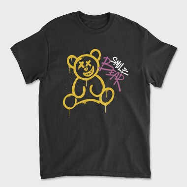 Graffiti Smile Bear, Tricou Barbati (Unisex)