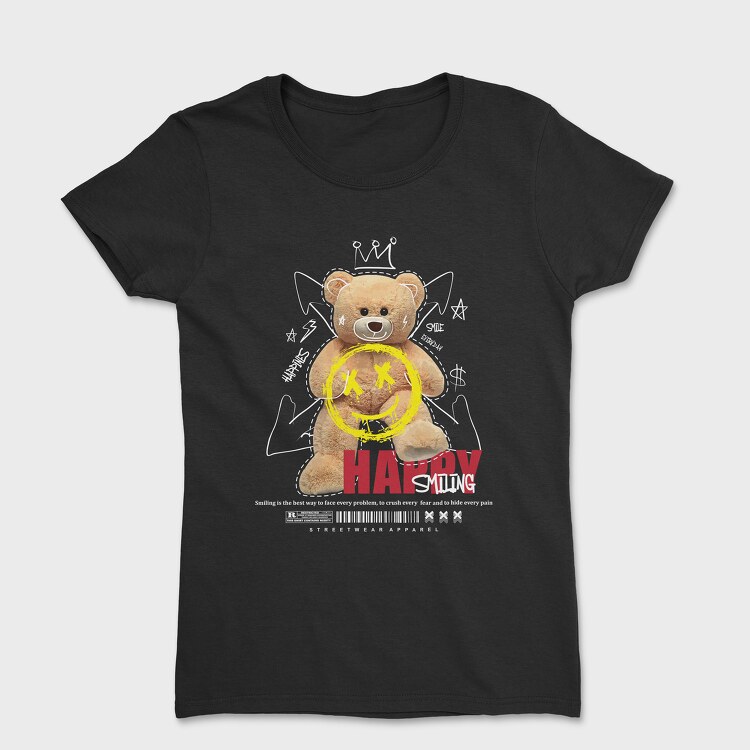 Happy Smiling Bear, Tricou Femei