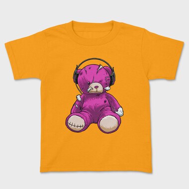 Headphones Pink Bear, Tricou Copii