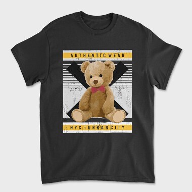 Nyc Teddy Bear, Tricou Barbati (Unisex)