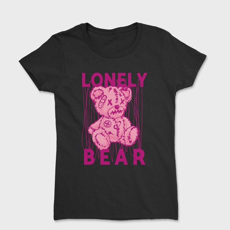 Pink Lonely Bear, Tricou Femei