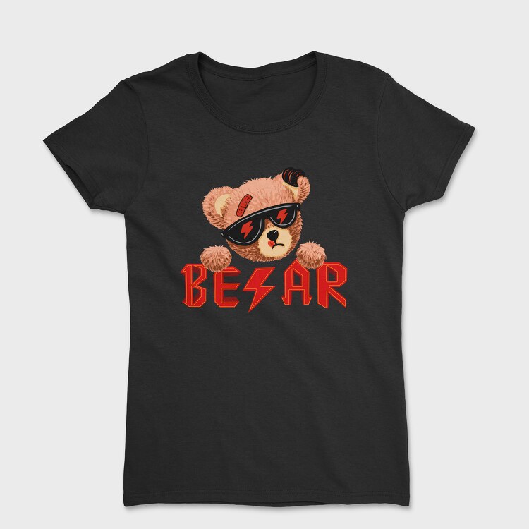 Rock Ac Dc Bear, Tricou Femei