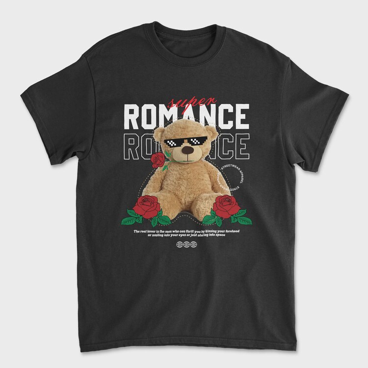 Romance Bear, Tricou Barbati (Unisex)