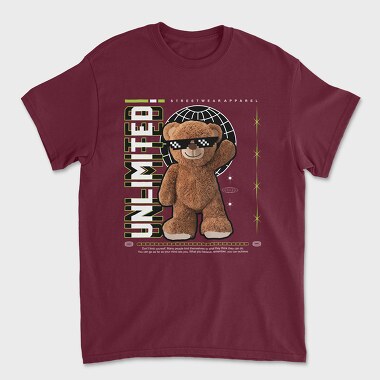 Unlimited Bear, Tricou Barbati (Unisex)