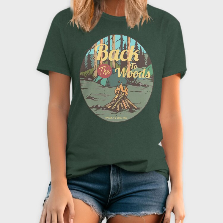 Camp Fire, Tricou Barbati (Unisex)