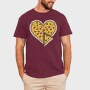 Heart Pizza Slice, Tricou Barbati (Unisex)