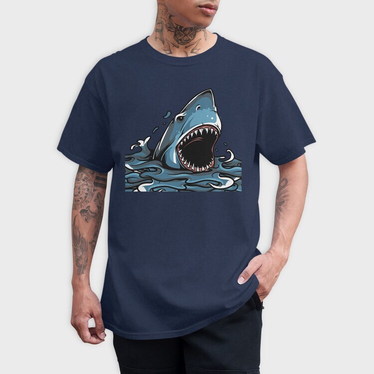 Shark Attack Splash, Tricou Barbati (Unisex)