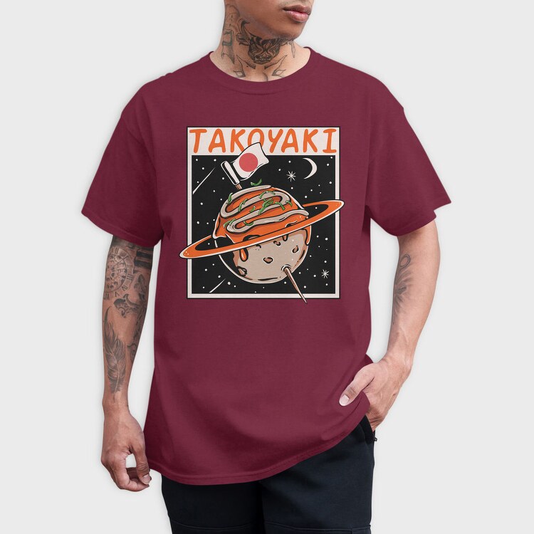 Takoyaki Space Explorer, Tricou Barbati (Unisex)