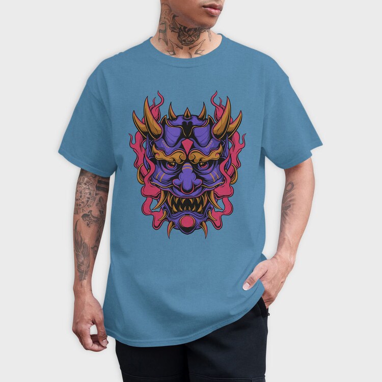 Demon Mask, Tricou Barbati (Unisex)
