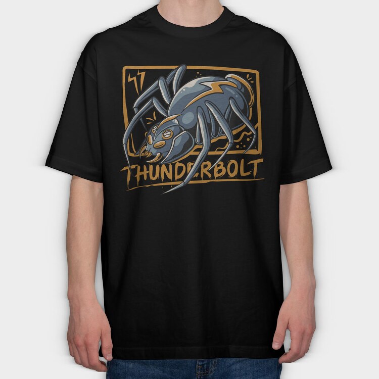 Thunder Ant Bolt, Tricou Oversize Barbati (Unisex)