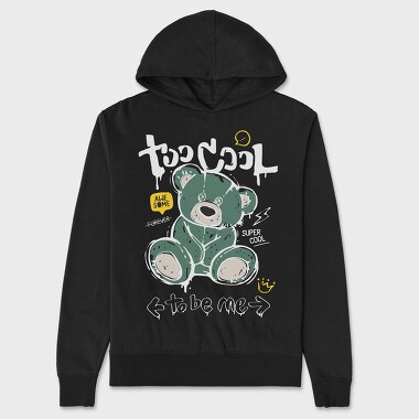 Too Cool Bear, Hanorac Oversize Barbati (Unisex)