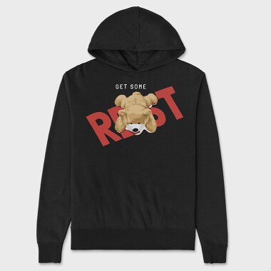 Rest Bear, Hanorac Oversize Barbati (Unisex)