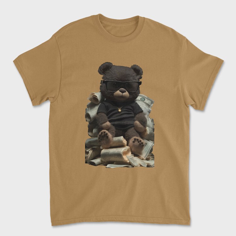 Teddy Bear Money, Tricou Barbati (Unisex)
