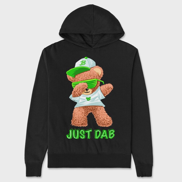 Just Dab Bear, Hanorac Oversize Barbati (Unisex)