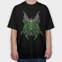 Demon Skull Horns, Tricou Oversize Barbati (Unisex)