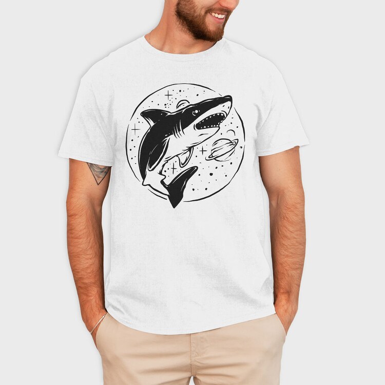 Shark Space Dreams, Tricou Barbati (Unisex)