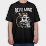 Devil Mind Cat, Tricou Oversize Barbati (Unisex)