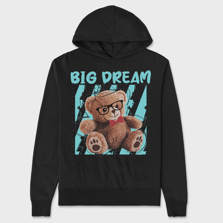 Big Dream Bear, Hanorac Oversize Barbati (Unisex)