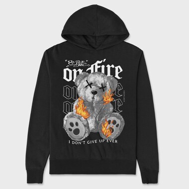 On Fire Bear, Hanorac Oversize Barbati (Unisex)