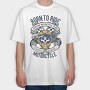 Born To Ride Custom Garage, Tricou Oversize Barbati (Unisex)
