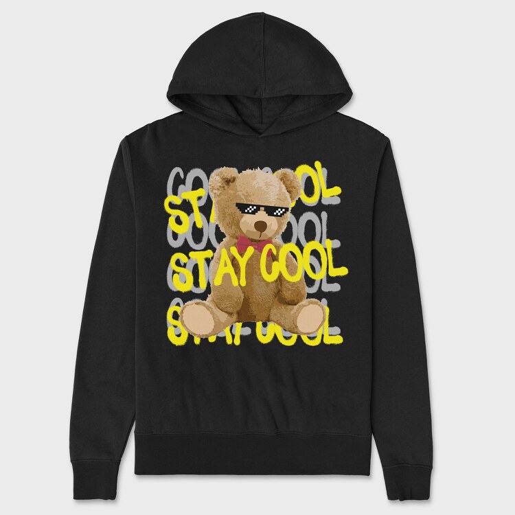 Stay Cool Bear, Hanorac Oversize Barbati (Unisex)