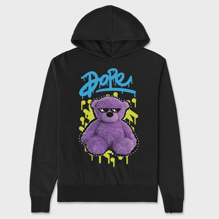 Dope Bear, Hanorac Oversize Barbati (Unisex)