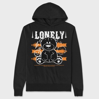 Lonely Teddy Bear, Hanorac Oversize Barbati (Unisex)