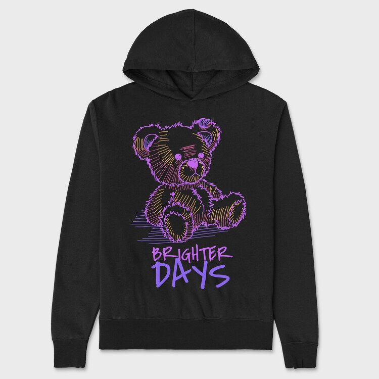 Brighter Days Bear, Hanorac Oversize Barbati (Unisex)