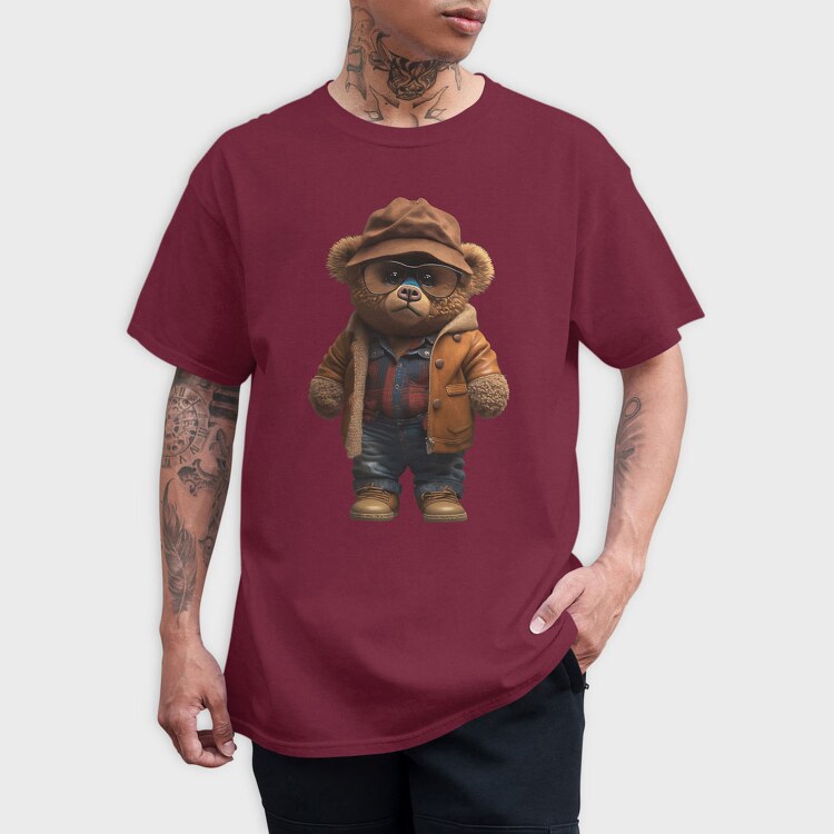 Vintage Teddy Bear, Tricou Barbati (Unisex)