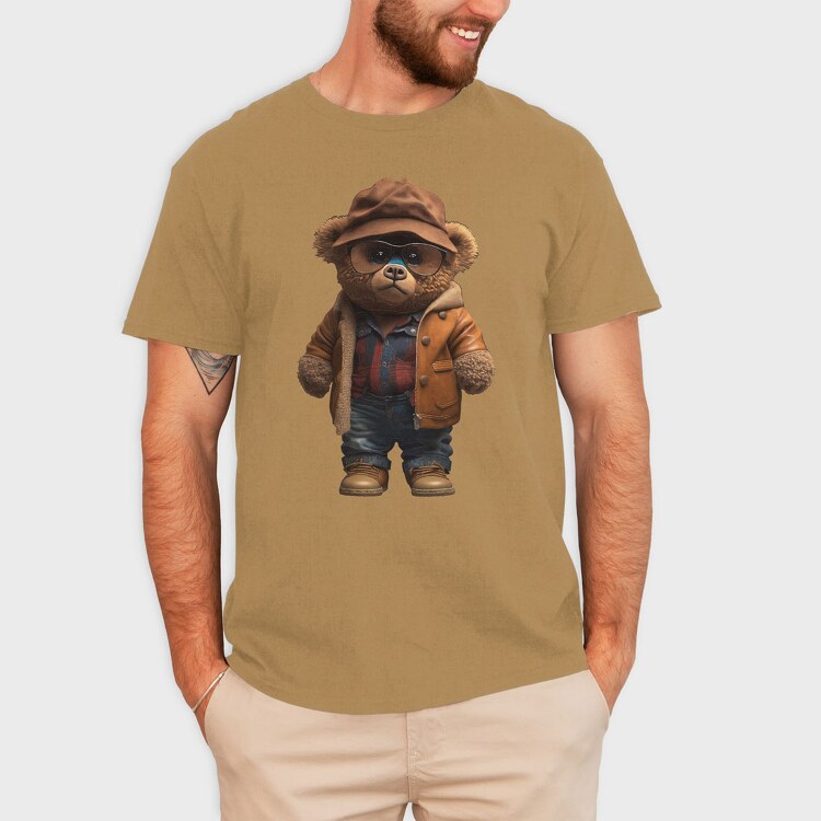 Vintage Teddy Bear, Tricou Barbati (Unisex)