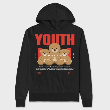 Youth Bear, Hanorac Oversize Barbati (Unisex)