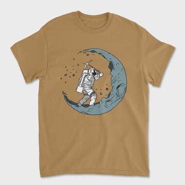 Tricou Barbati (Unisex), Astronaut Digging The Moon