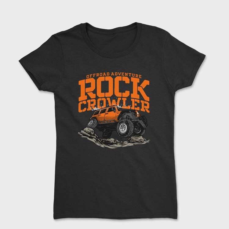 Offroad Adventure Rock Crowler Jeep, Tricou Femei