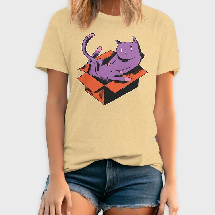 Cat In Box, Tricou Barbati (Unisex)