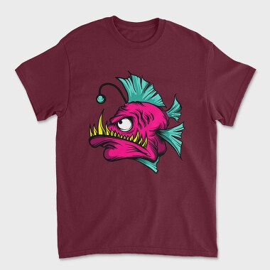 Tricou Barbati (Unisex), Anglerfish Pink