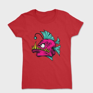 Tricou Femei, Anglerfish Pink