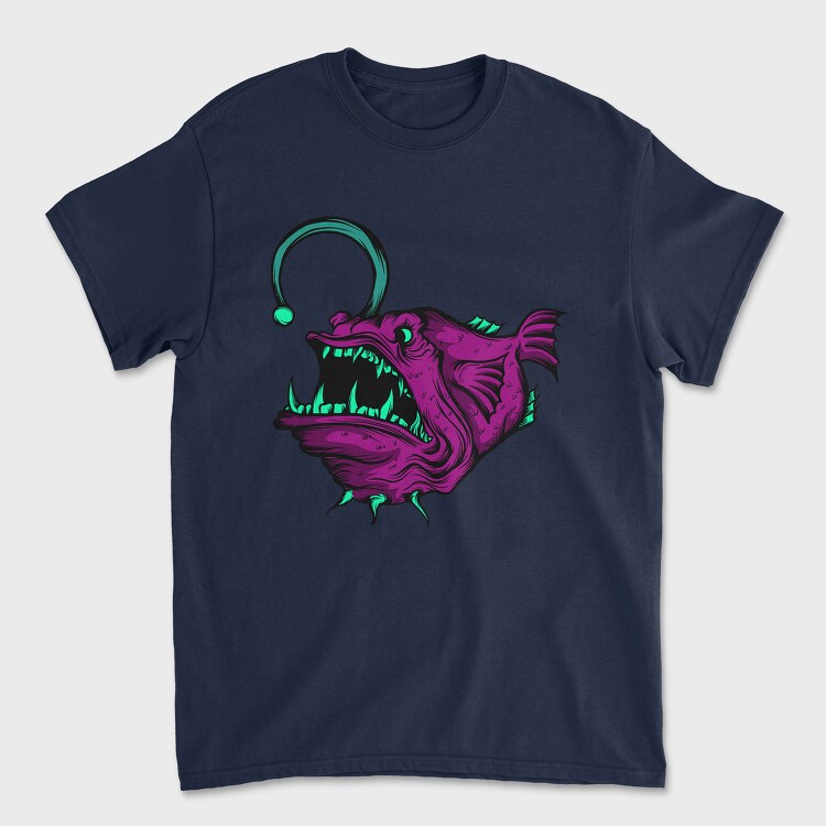 Anglerfish Purple, Tricou Barbati (Unisex)