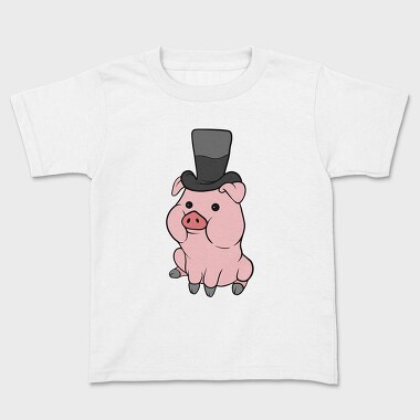 Tricou Copii, Cute Pig Hat