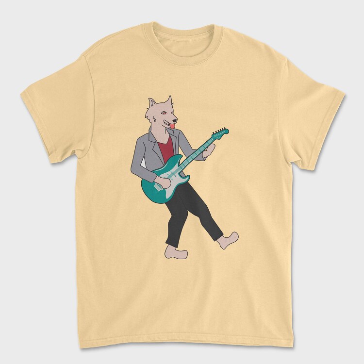 Tricou Barbati (Unisex), Dog Playing Guitar 10