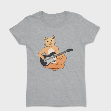 Dog Playing Guitar 12, Tricou Femei